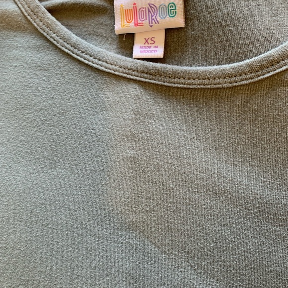 😎 LULAROE CARLY DRESS - Grey- Size XS - Picture 6 of 10